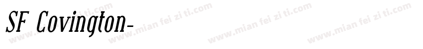 SF Covington字体转换